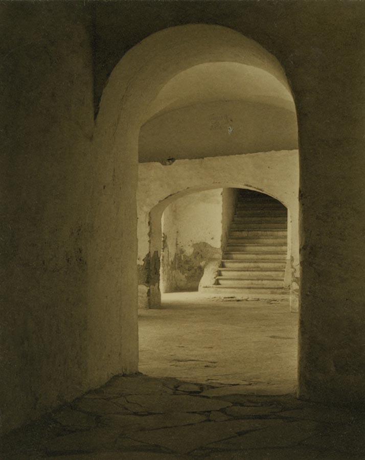Convent of Tepotzotlan, Mexico (stairs through arches)