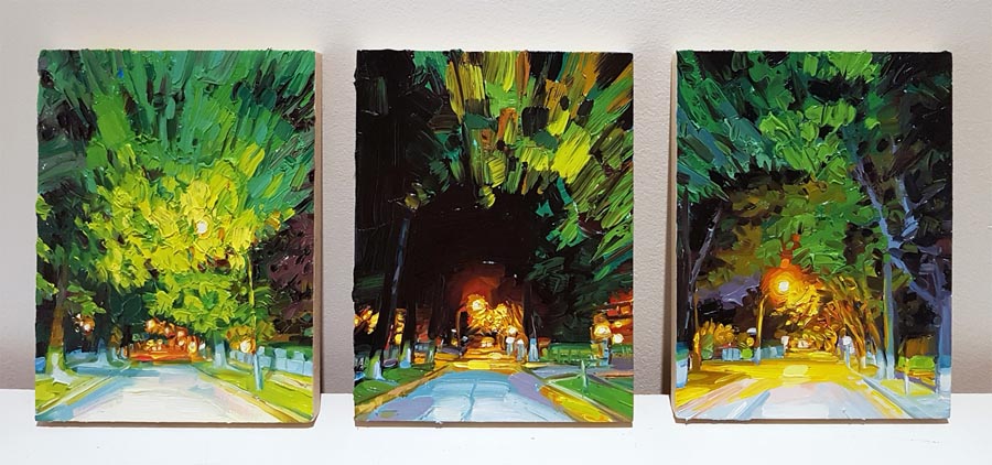 No Place #423 (triptych)