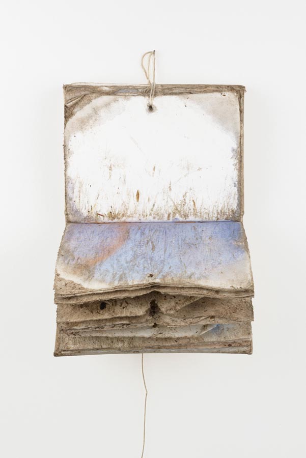 DRAGGED SKETCHBOOK WITH BLUE FROM HIKE WITH LINDA