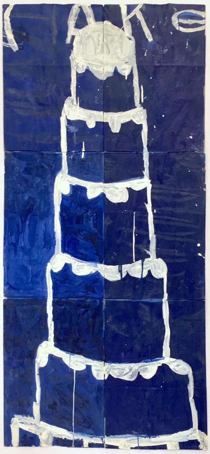 Cake - Creme on Blue