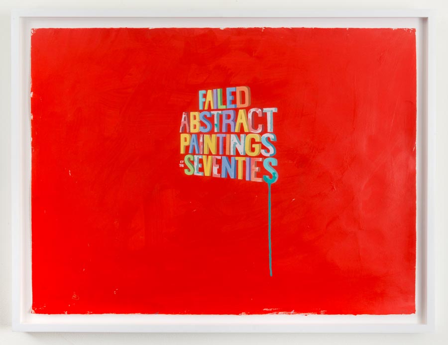 Failed Abstract Paintings Of The Seventies