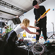 Kate Neckel and Josh Klinghoffer with Infinite Color and Sound, Seattle Art Fair 2019