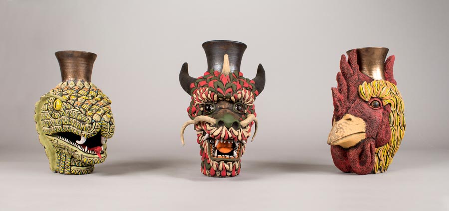 Lunar Vessel: Snake, Dragon and Rooster