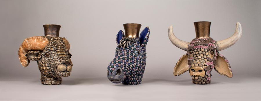 Lunar Vessel: Sheep, Horse and Ox